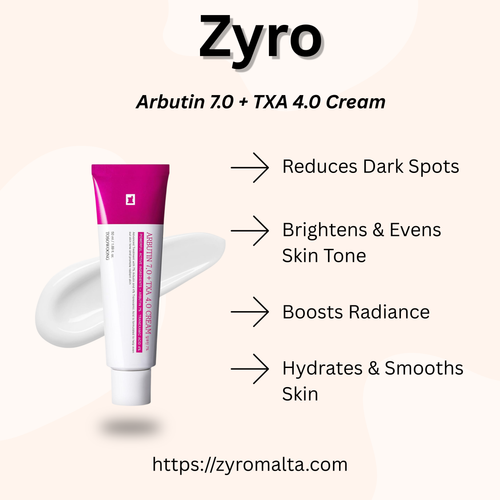 Arbutin 7% + Tranexamic Acid 4% Cream